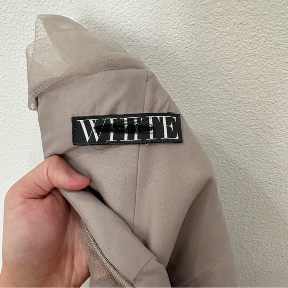 WHITE by Vera Wang metallic mesh dress - Picture 7 of 7